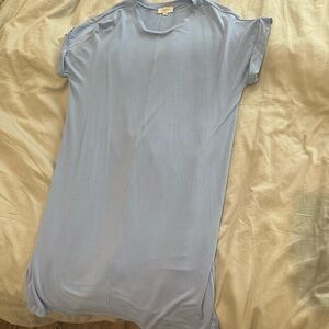 Loft Outlet Lounge Knit Mini Dress Women's Size Medium Light Blue